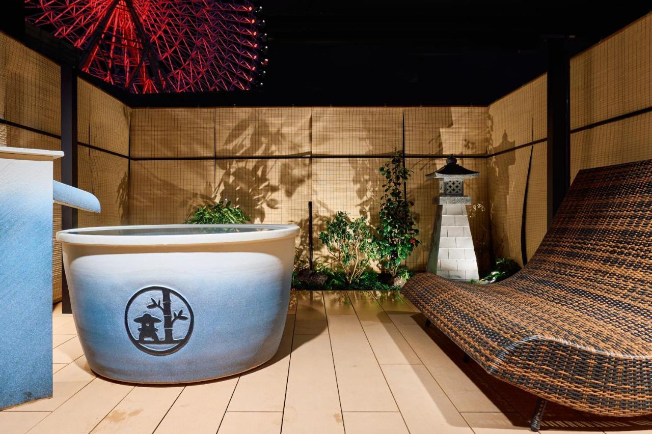 Konjakuso Osaka Tempozan "Ikesu" Projection M Apping Spa Konjakuso Osaka Tempozan "Takadoro" Wheel View Eksteriør billede
